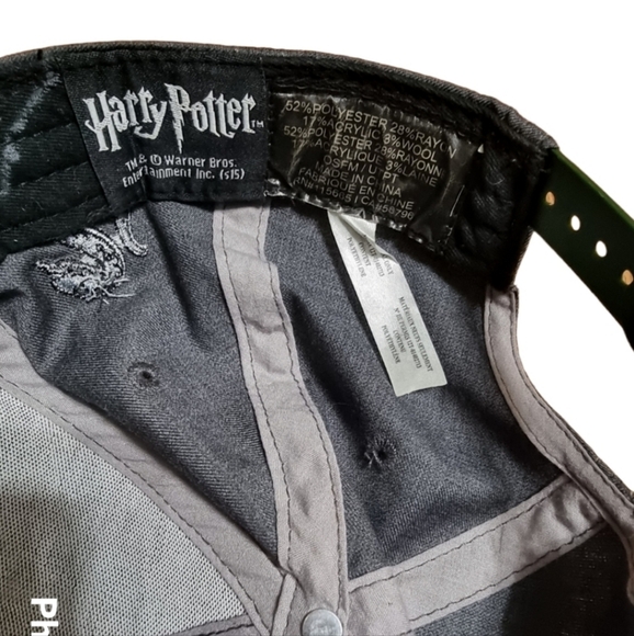 Harry Potter Slytherin Snapback Unisex Hat - Picture 5 of 6